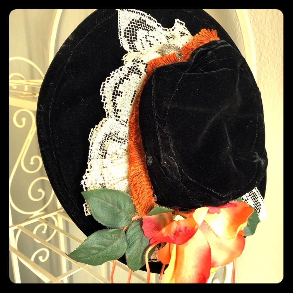 Custom Velvet Victorian-Western Style Hat